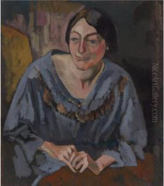 Portrait Of Margaret Strachey Oil Painting by Roger Eliot Fry