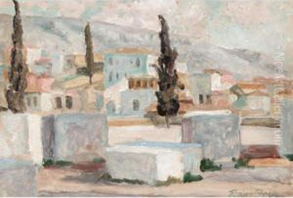 Athens Oil Painting by Roger Eliot Fry