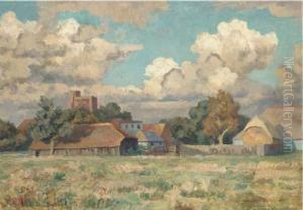 September In Sussex Oil Painting by Roger Eliot Fry