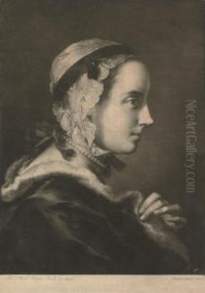 A Fashionable Lady Oil Painting by Thomas Frye