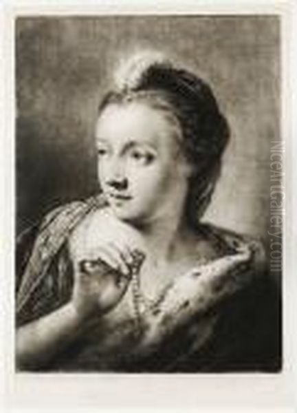 Portrait Of A Lady Oil Painting by Thomas Frye