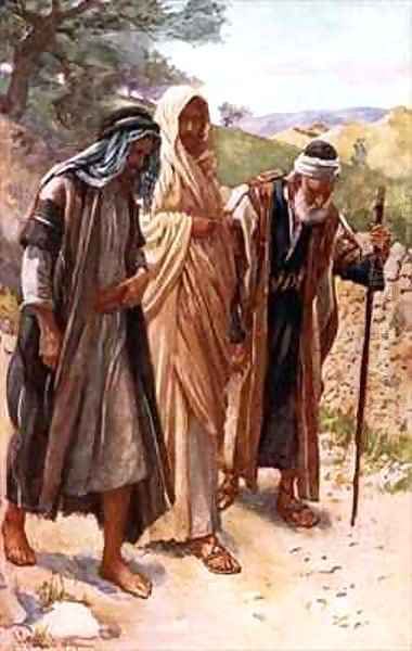 The walk to Emmaus Oil Painting by Harold Copping