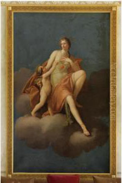 Venus And Cupid Oil Painting by Friedrich Heinrich Fuger