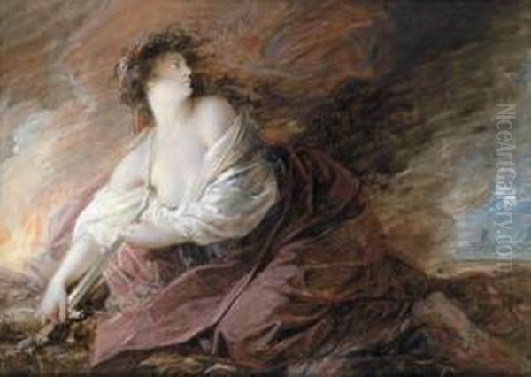 Didone Sulla Pira Oil Painting by Friedrich Heinrich Fuger