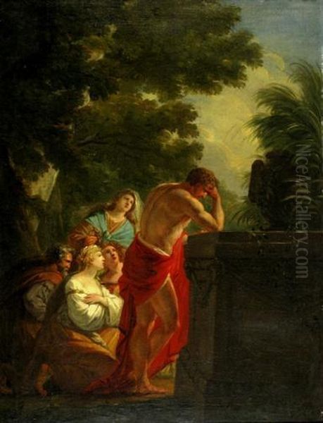 Mythological Scene Oil Painting by Friedrich Heinrich Fuger