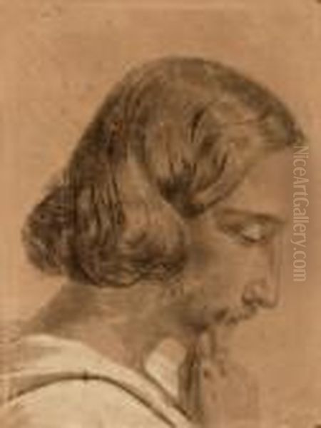 Portrait Eine Mannes Im Profil Oil Painting by Friedrich Heinrich Fuger