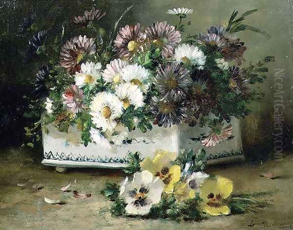 Still Life of Flowers 2 Oil Painting by Eugene Henri Cauchois