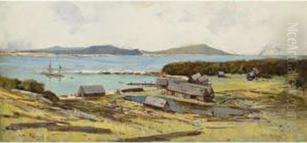 Terrigal Oil Painting by Albert Henry Fullwood