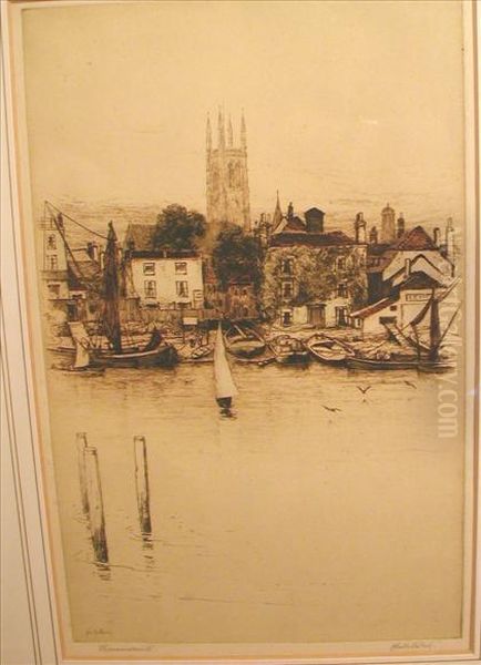 Hammersmith Oil Painting by John Fullwood