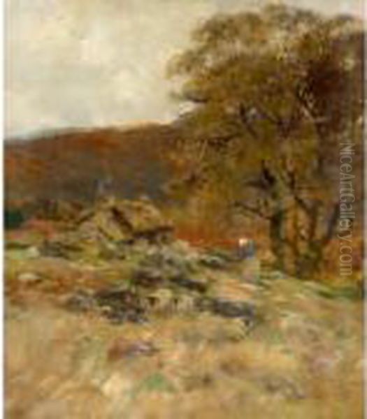 Autumn, West Highlands Oil Painting by David Fulton