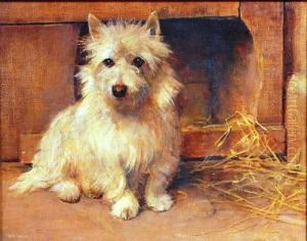 By Its' Kennel Oil Painting by Samuel Fulton