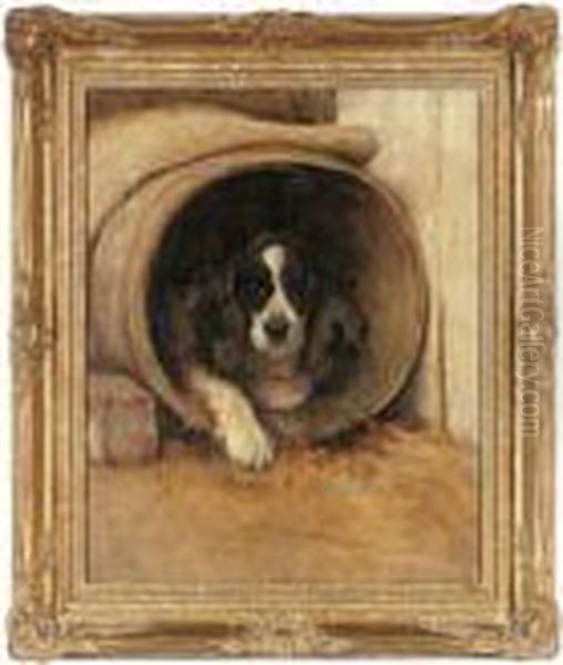 A Favourite Barrel Oil Painting by Samuel Fulton