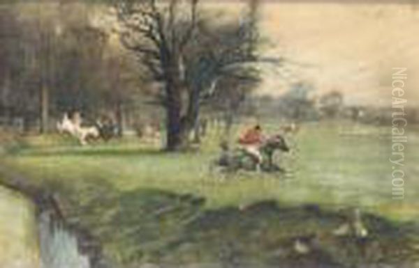 The Chase Oil Painting by Samuel Fulton