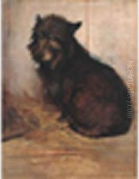 A Glencairnterrier Oil Painting by Samuel Fulton