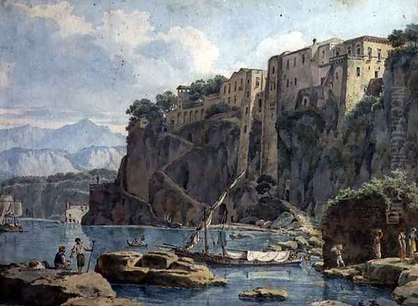 Amalfi Oil Painting by Edward William Cooke