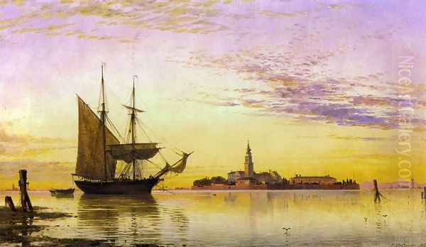 The Armenian Convent, Venice Oil Painting by Edward William Cooke