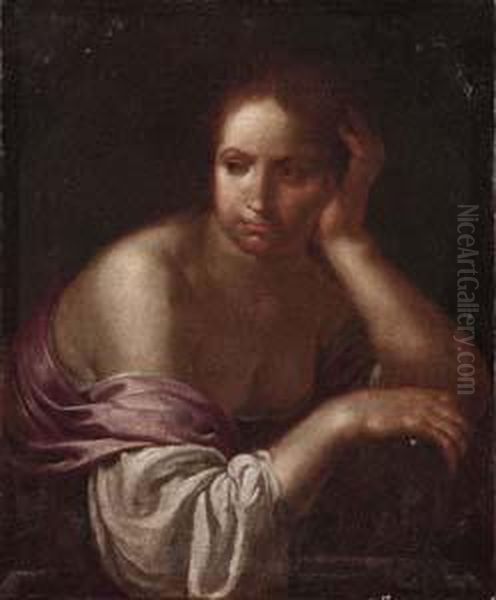 Maddalena In Meditazione Oil Painting by Francesco Furini