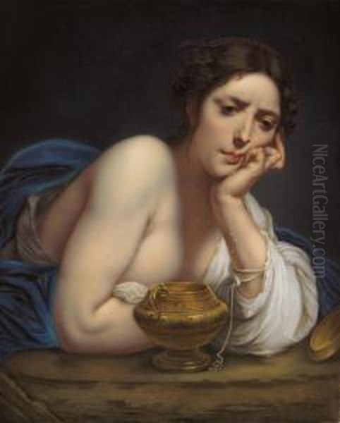 The Penitent Magdalene Oil Painting by Francesco Furini