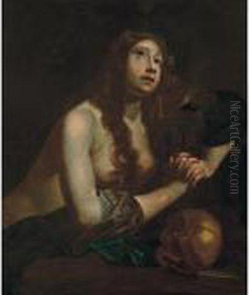 Maddalena Orante Oil Painting by Francesco Furini