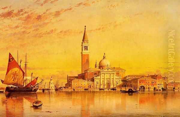 San Giorgio Maggior, Venice Oil Painting by Edward William Cooke