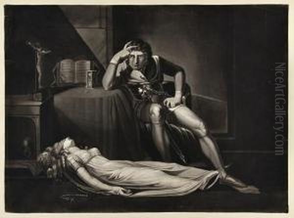 Ezzelin, 
Or Braccioferro, 
Andmeduna Oil Painting by Johann Henry Fuseli