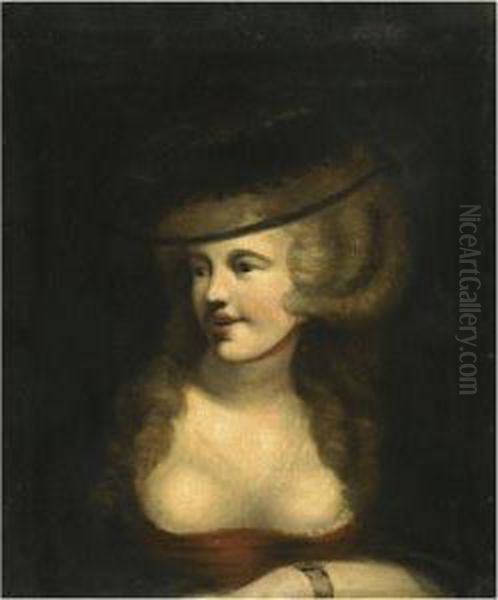 Portrait Of Sophia Rawlins, The Artist's Wife Oil Painting by Johann Henry Fuseli