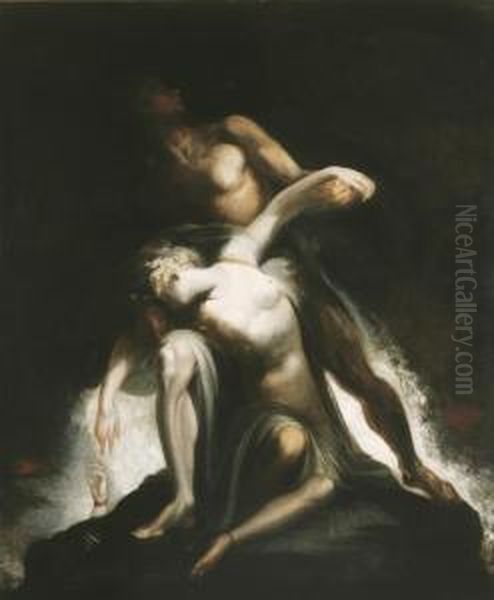 The Vision Of The Deluge Oil Painting by Johann Henry Fuseli