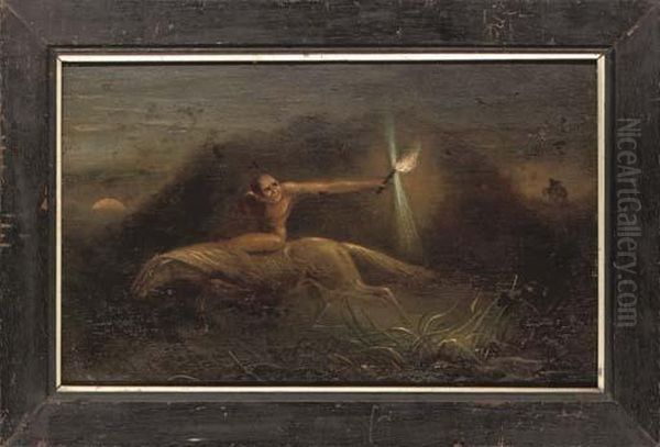 Will O' The Wisp Oil Painting by Johann Henry Fuseli