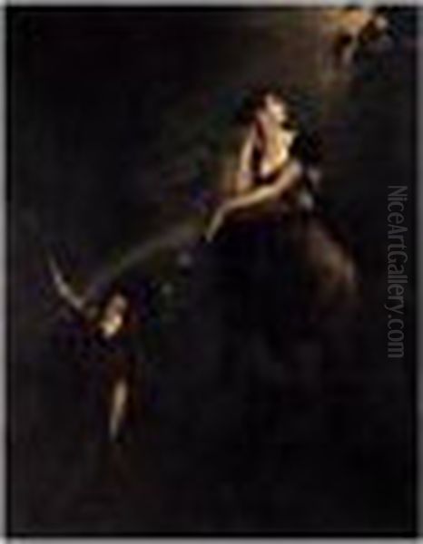 Romeo And Juliet Oil Painting by Johann Henry Fuseli