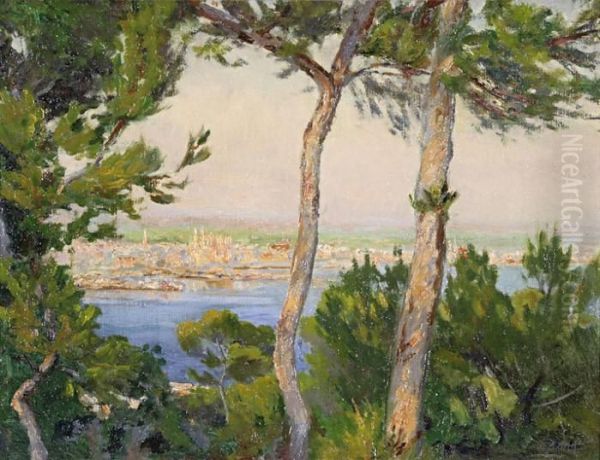 Bahia De Palma Oil Painting by Joan Fuster Bonnin