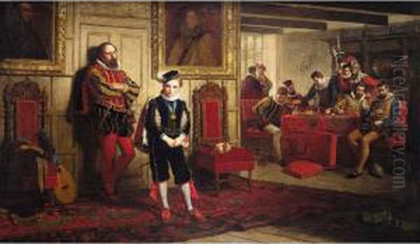 The Raid Of Ruthven; An Incident In The Life Of James Vi Of Scotland Oil Painting by William B. Collier Fyfe