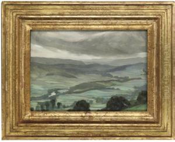 Up On The Moors Oil Painting by Ethel Gabain