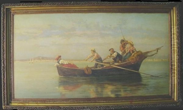 Outing On The Bay Oil Painting by Pietro Gabrini