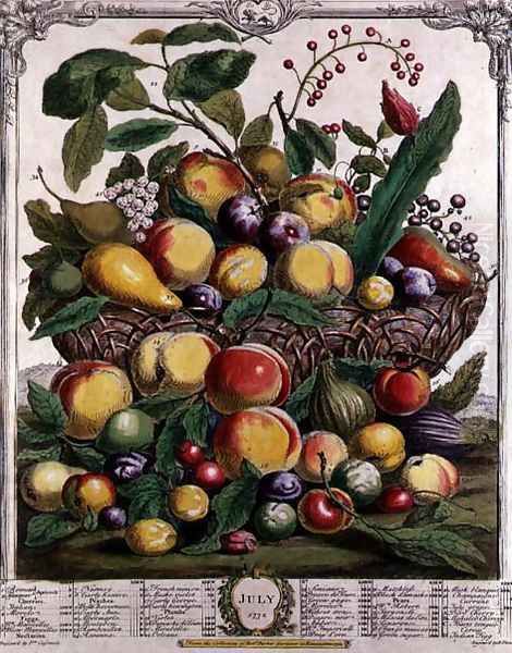 July, from 'Twelve Months of Fruits' Oil Painting by Pieter Casteels