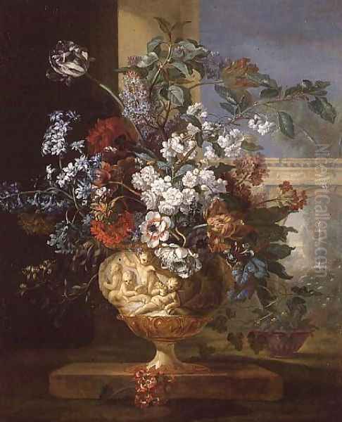 Still Life of Flowers 2 Oil Painting by Pieter Casteels