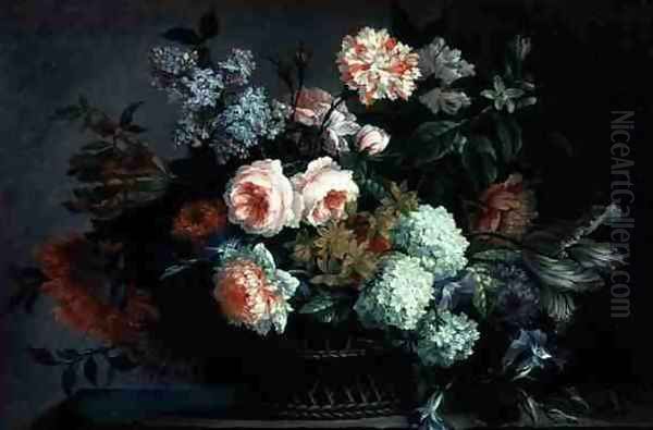 Still Life of Flowers Oil Painting by Pieter Casteels