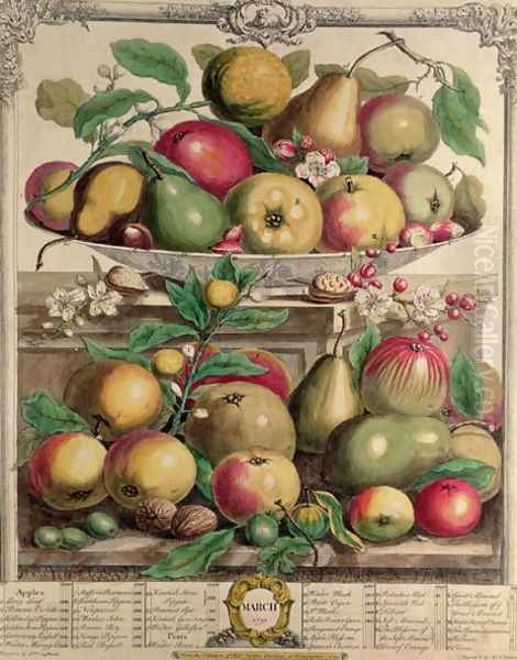 March, from 'Twelve Months of Fruits' Oil Painting by Pieter Casteels