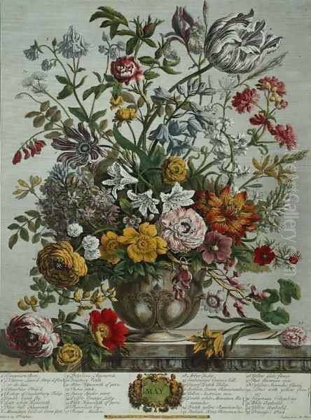 May, from 'Twelve Months of Flowers' Oil Painting by Pieter Casteels