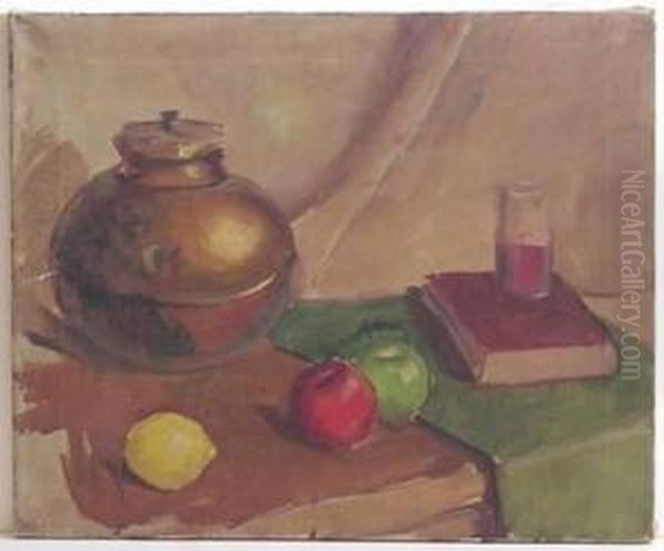 Still Life With Apples by Carl Frederick Gaertner