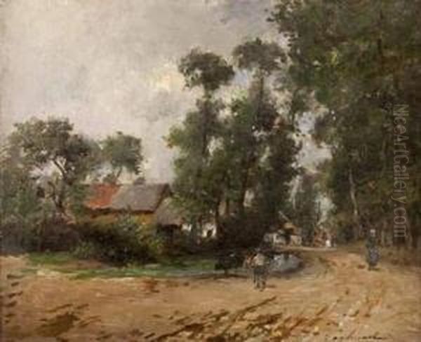 Chemin Forestier Oil Painting by Gustave Gagliardini