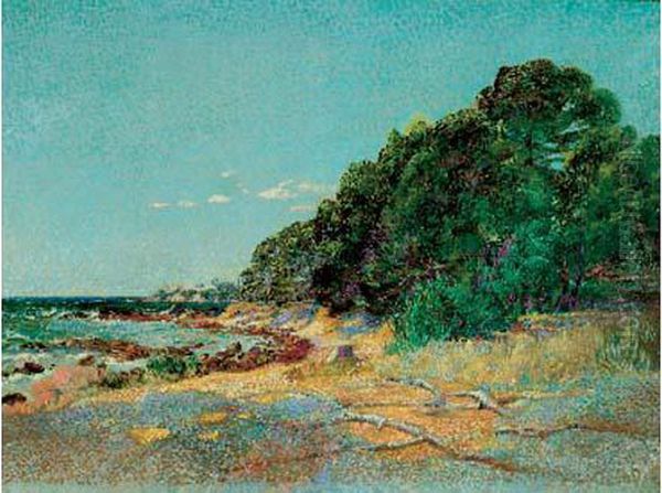 Paysage Du Var, Bord De Mer Oil Painting by Louis Gaidan