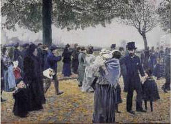 La Procession Oil Painting by Franz Bernard Gailliard