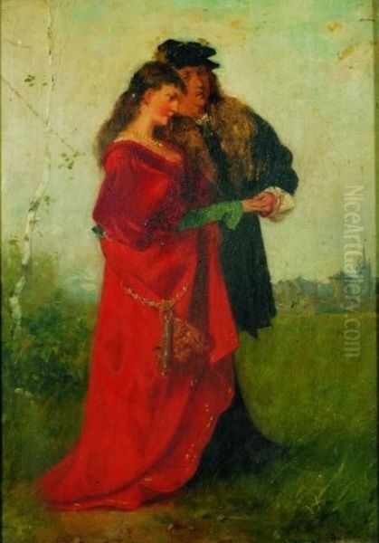 The Lovers Oil Painting by Jacob Emmanuel Gaisser