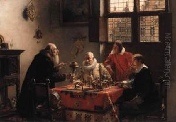 The Merchant's Treasures Oil Painting by Max Gaisser