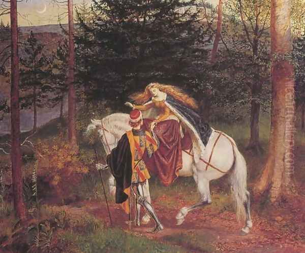 La Belle Dame Sans Merci Oil Painting by Walter Crane