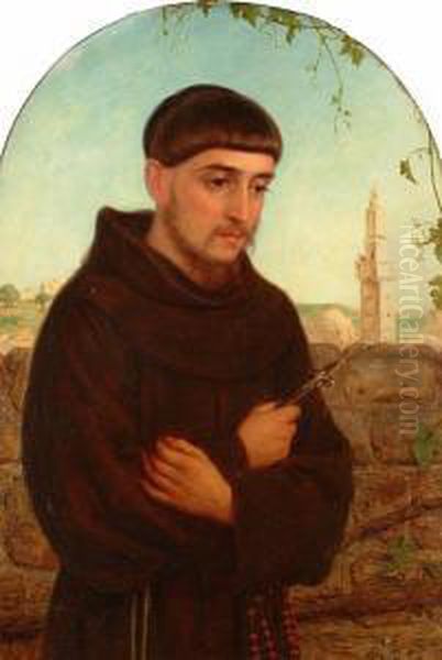 A Franciscan Monk In The Holy Land. Oil Painting by William Gale