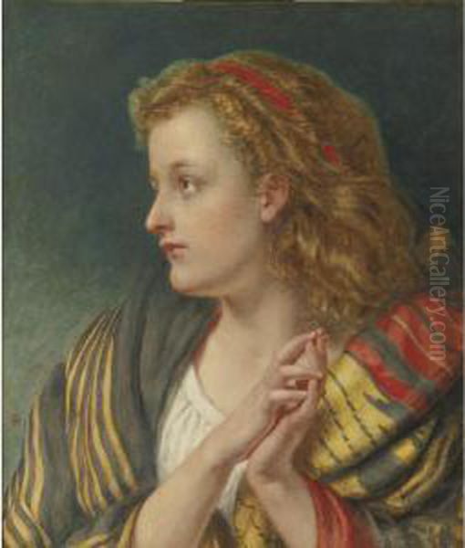 Portrait Of A Girl Oil Painting by William Gale