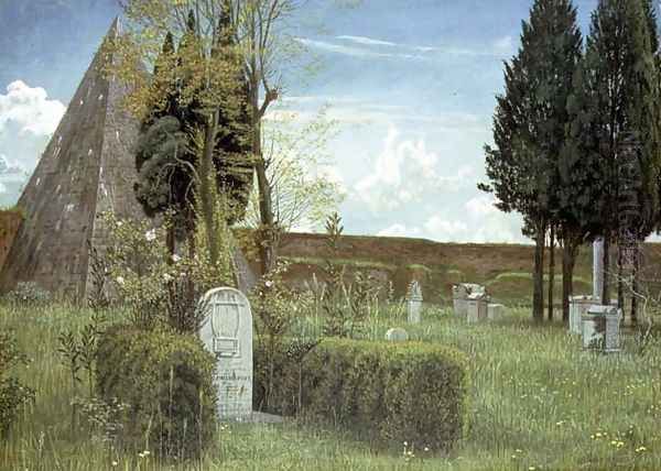 The Grave of Shelley, 1873 Oil Painting by Walter Crane