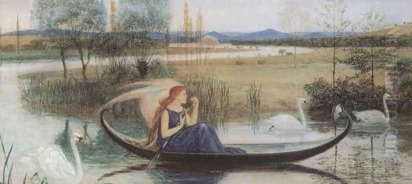 My Soul Is an Enchanted Boat (detail) Oil Painting by Walter Crane