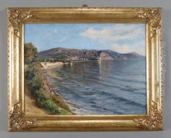 Marina Ligure Oil Painting by Leopoldo Galeota